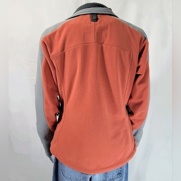 EMS Windstopper Jacket Full Zip Tangerine Gray Size Medium - Picture 4 of 9